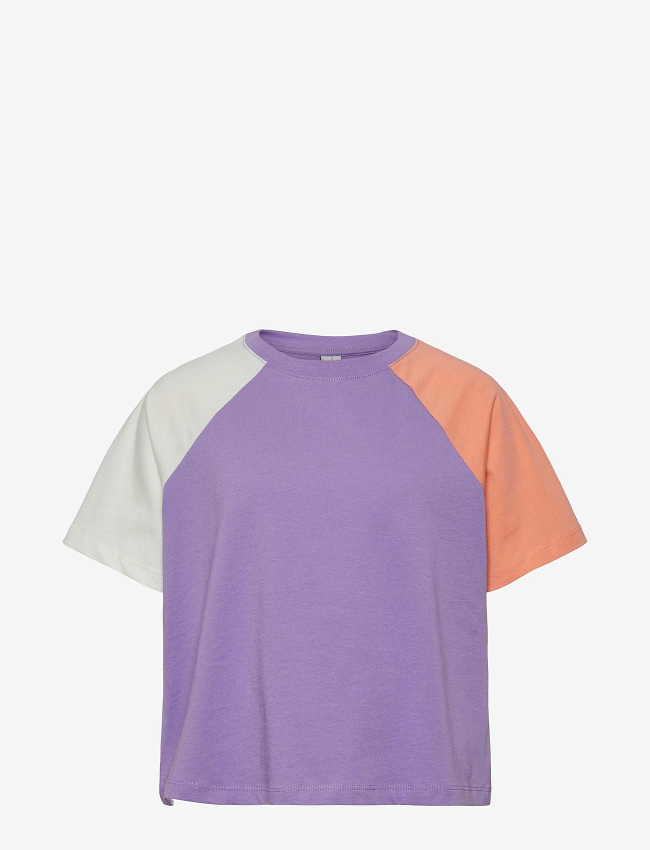 Little Pieces - PKLILI SS CROPPED TEE - paisley purple - 0