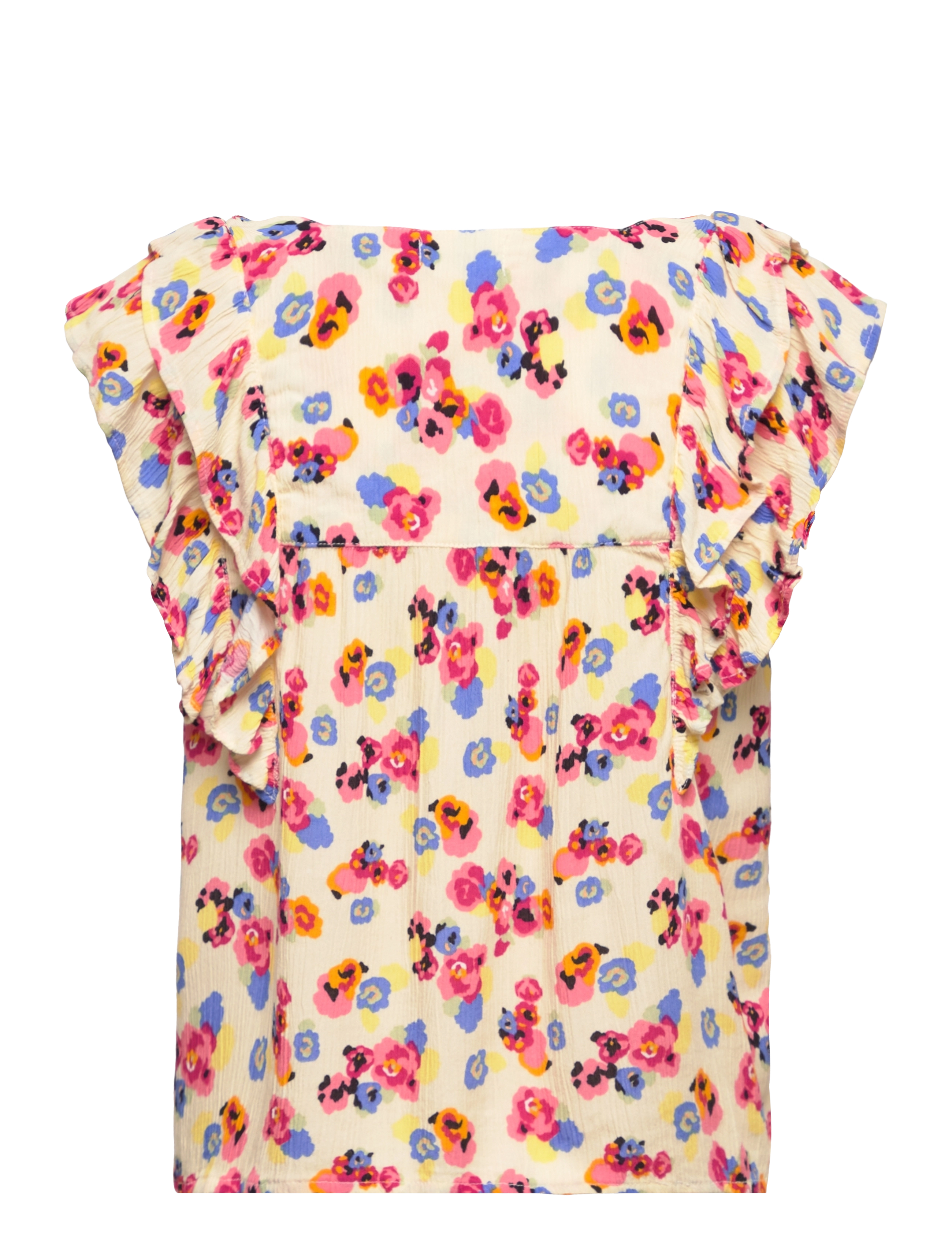 Little Pieces - LPFLEUR SL TOP - poppy red - 1