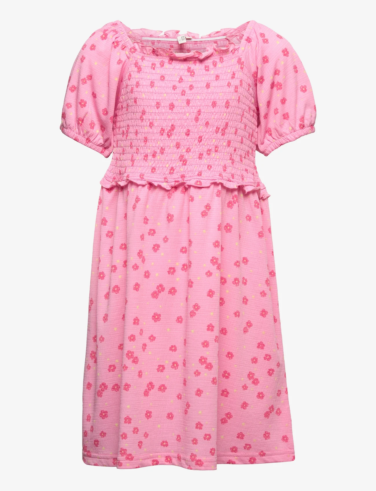 Little Pieces - LPTAYLIN SMOCK DRESS TW - lühikeste varrukatega vabaaja kleidid - prism pink - 0