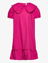 Little Pieces - LPVIBY SS DRESS BC - short-sleeved casual dresses - fuchsia purple - 0
