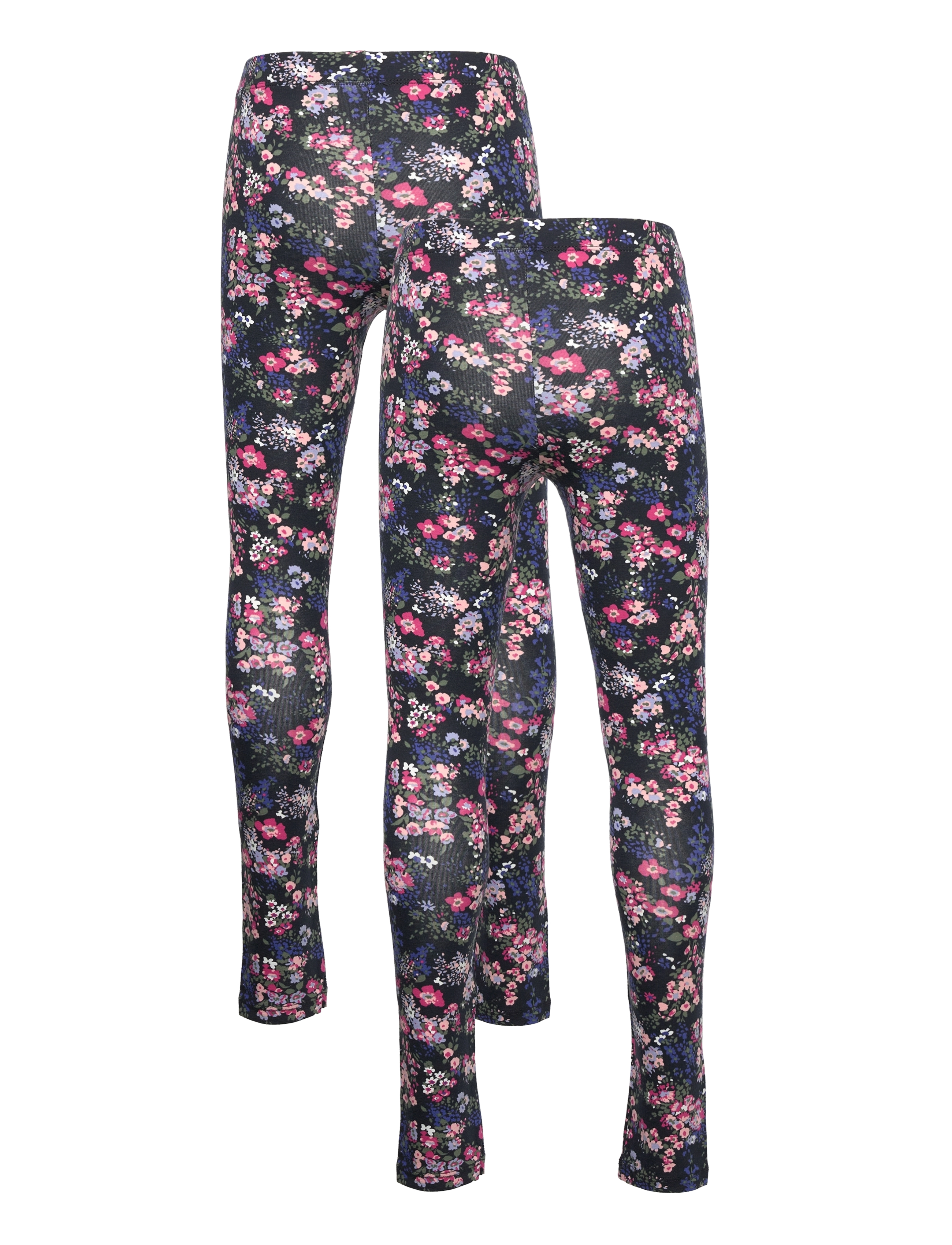 Little Pieces - LPMULIA LEGGINGS 2-PACK BC - black - 2