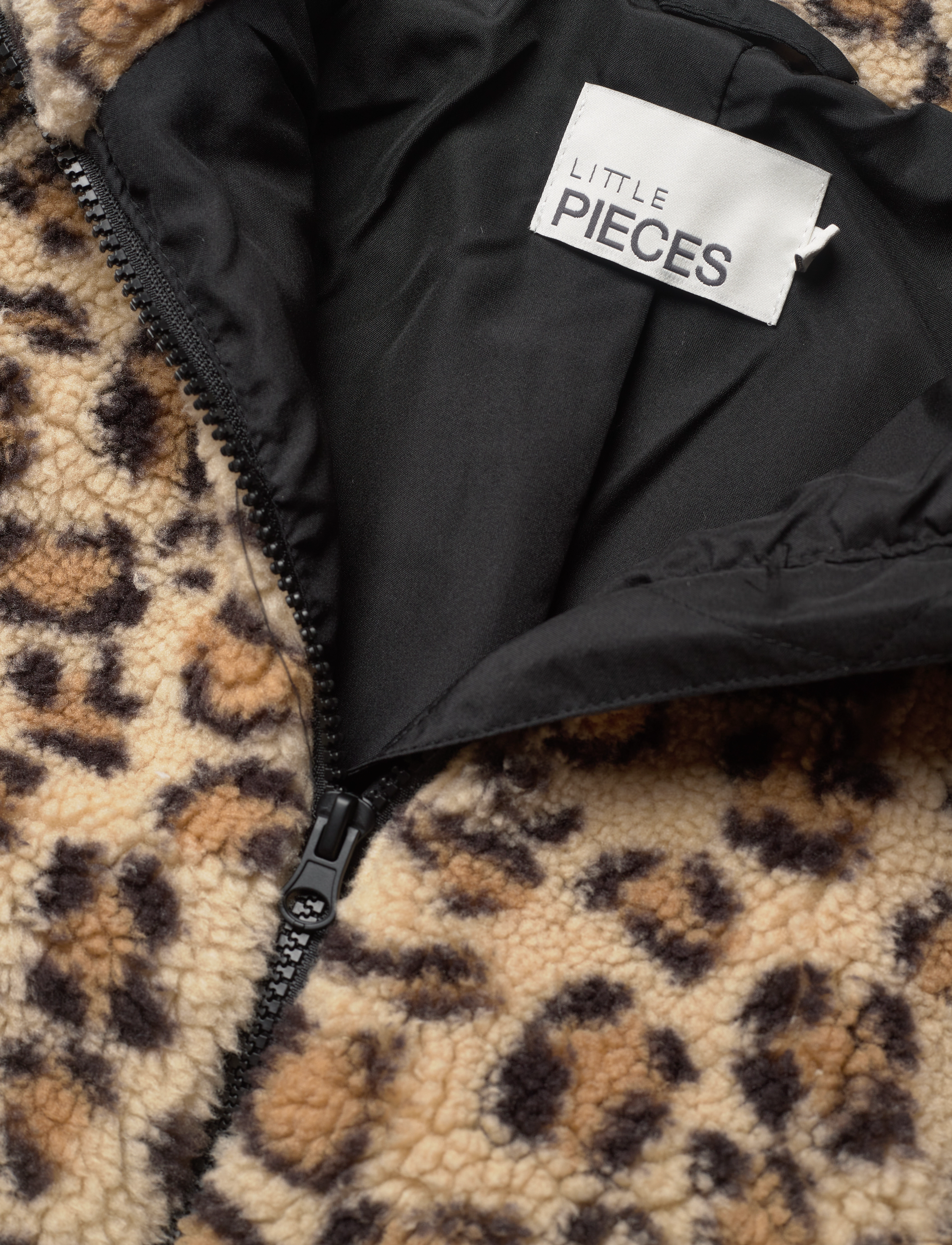 Little Pieces - LPNOLA SHORT TEDDY LEO JACKET - black - 2