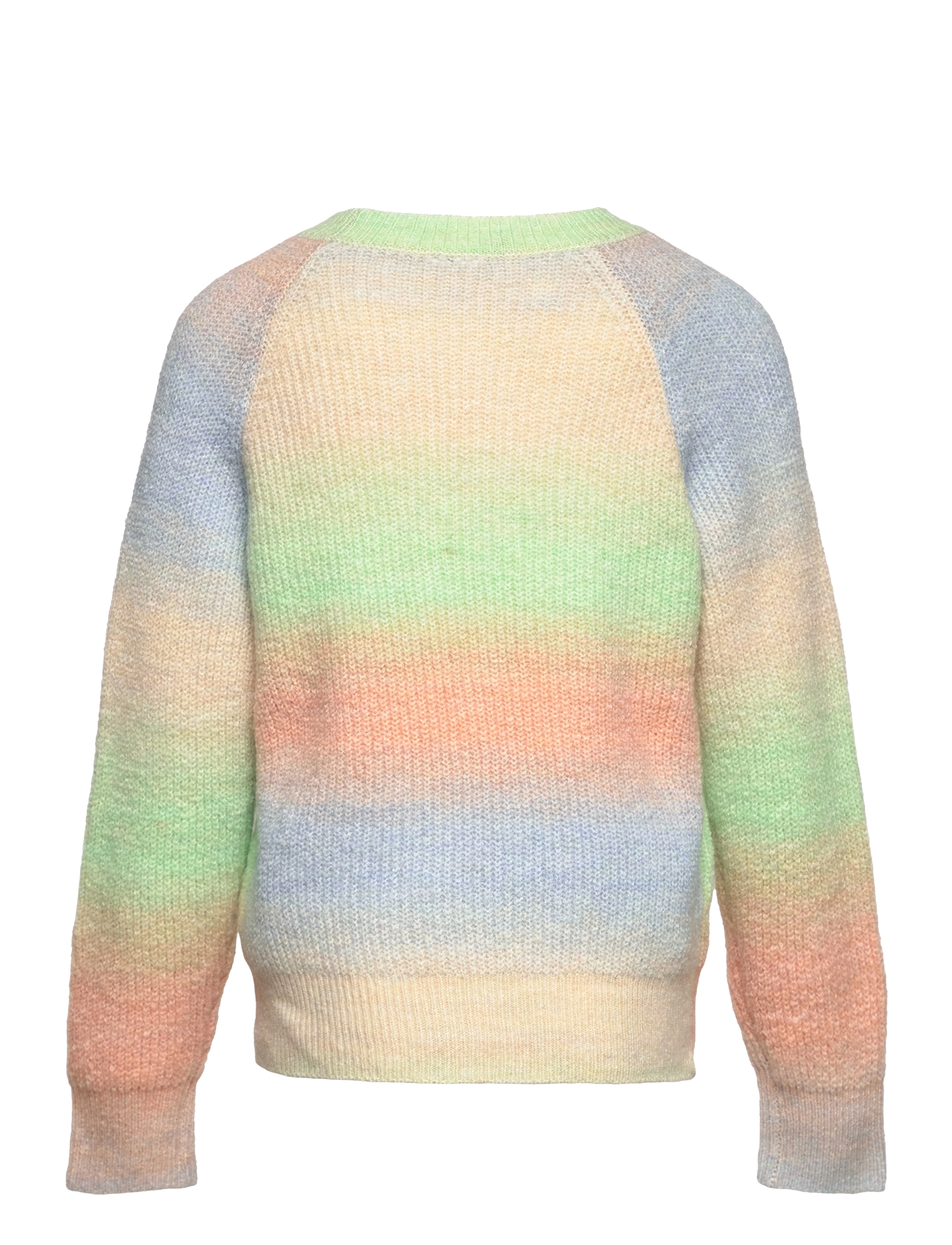 Little Pieces - LPNAHLA LS O-NECK KNIT TW - cantaloupe - 1