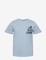 Little Pieces - PKMIRI RIA SS O-NECK TEE BC - kortærmede t-shirts - kentucky blue - 0