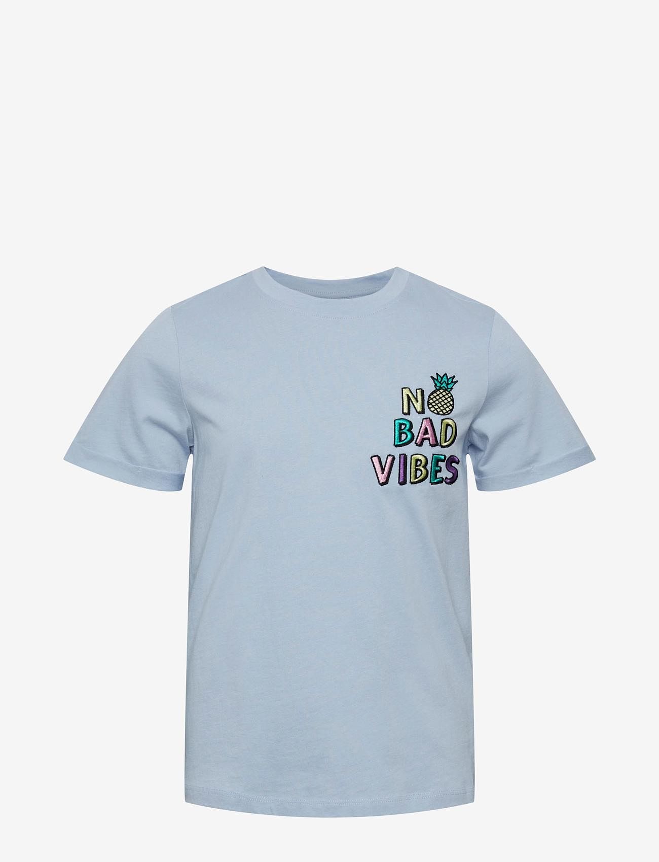 Little Pieces - PKMIRI RIA SS O-NECK TEE BC - kentucky blue - 0