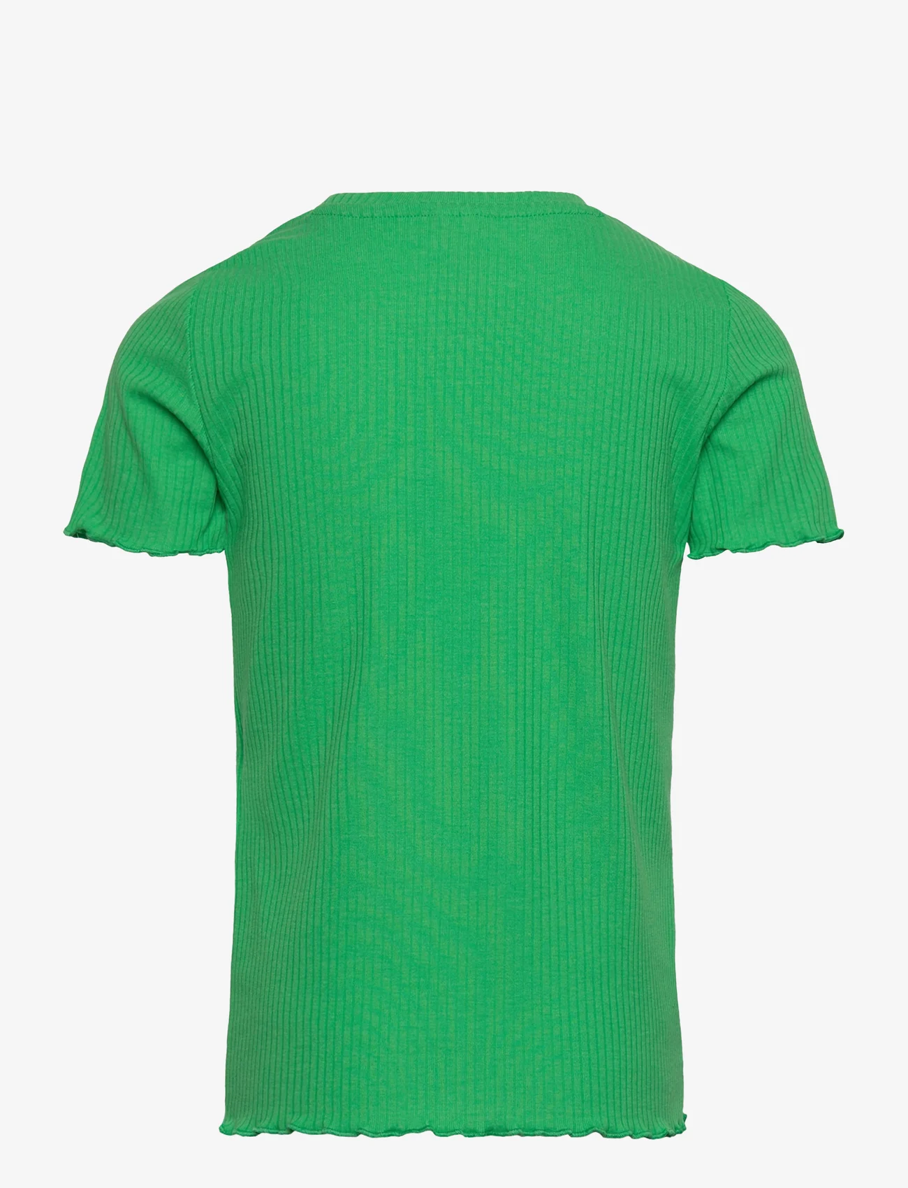 Little Pieces - PKDORA SS O-NECK SOLID RIB TOP - kortærmede t-shirts - irish green - 1