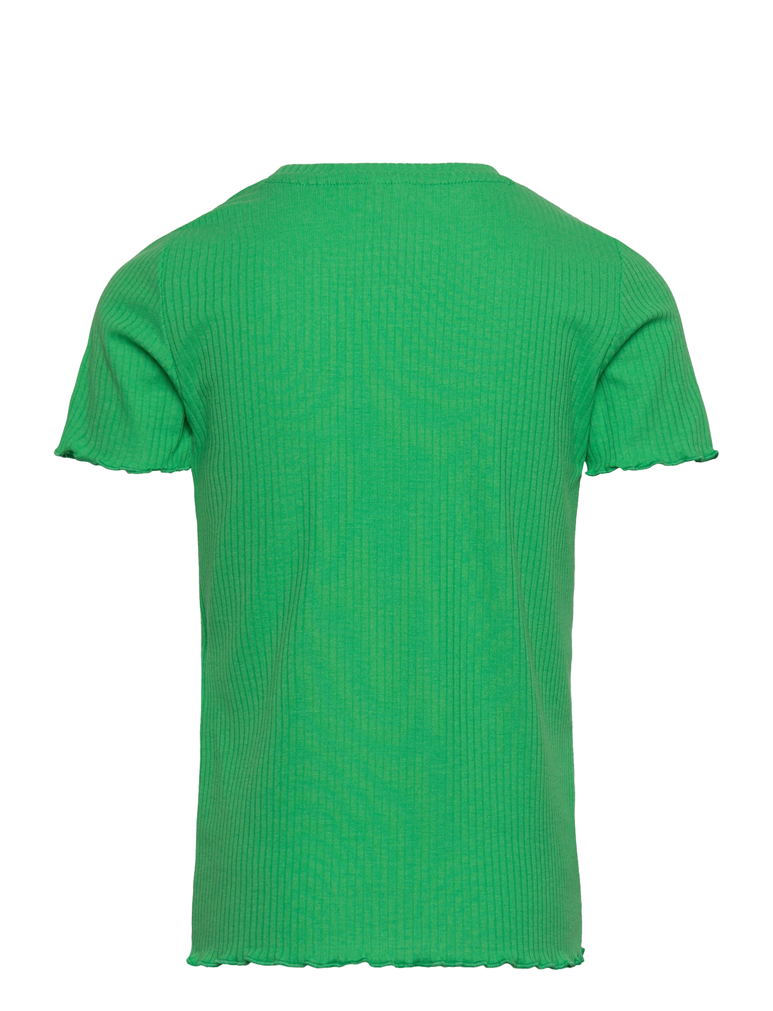 Little Pieces - PKDORA SS O-NECK SOLID RIB TOP - irish green - 1
