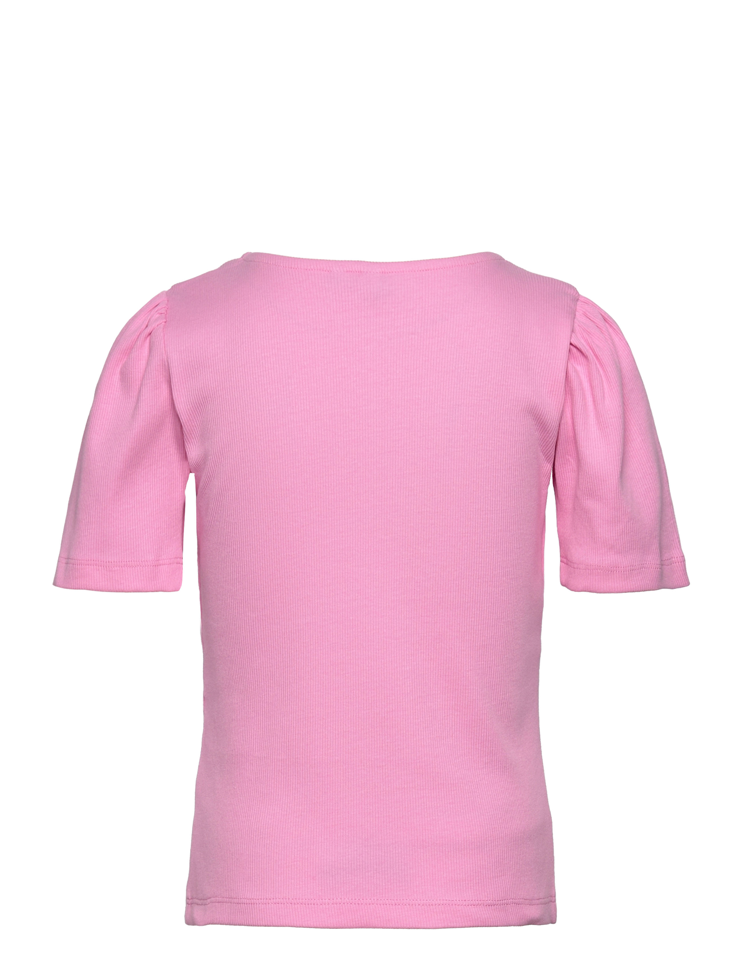 Little Pieces - PKTANIA SS O-NECK PUFF TOP NOOS BC TW - begonia pink - 1