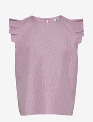 PKCARLY SS O-NECK TOP - WILD ORCHID