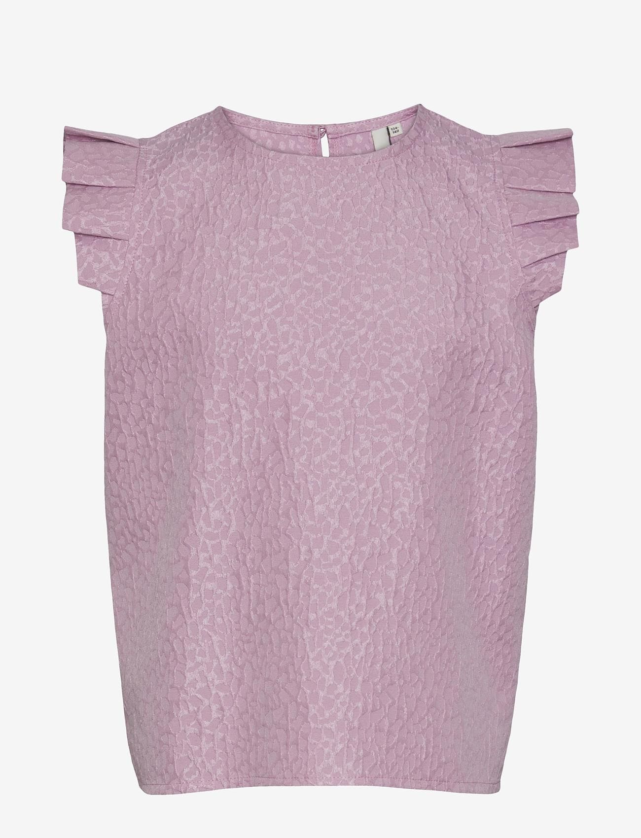 Little Pieces - PKCARLY SS O-NECK TOP - wild orchid - 0