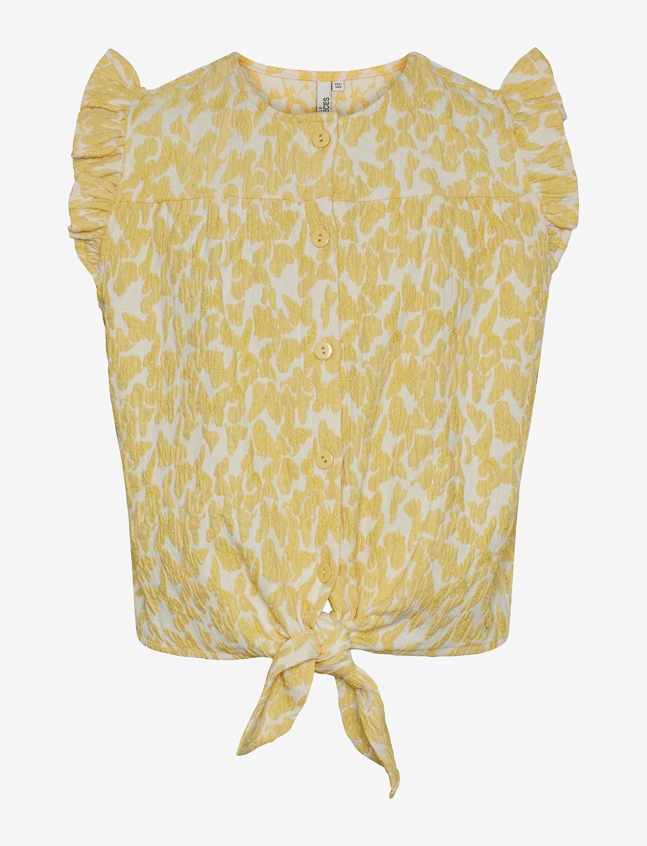 Little Pieces - PKMAYA SL TIE TOP - mellow yellow - 0