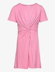 Little Pieces - PKKLEO SS TWIST DRESS TW - short-sleeved casual dresses - sachet pink - 0