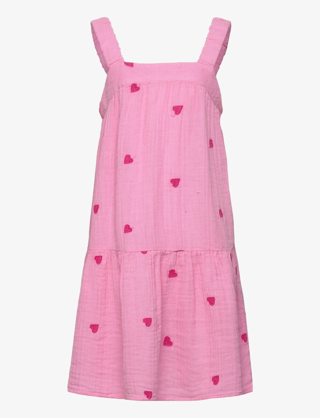 Little Pieces - PKKYA SL EMB. DRESS BC - kjoler uten ermer i avslappet stil - sachet pink - 0