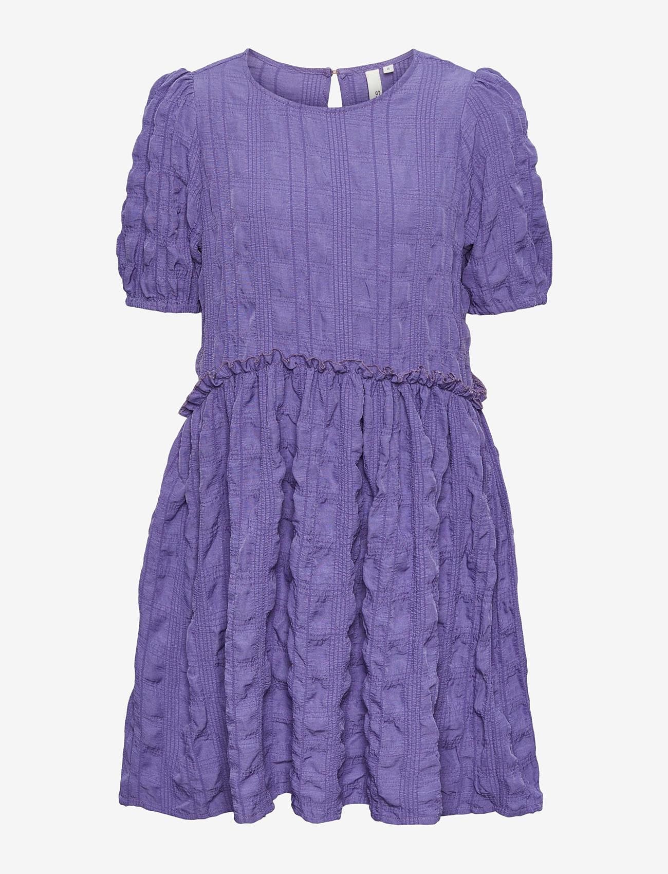 Little Pieces - PKVUDMILLA SS DRESS TW - kortärmade vardagsklänningar - paisley purple - 0