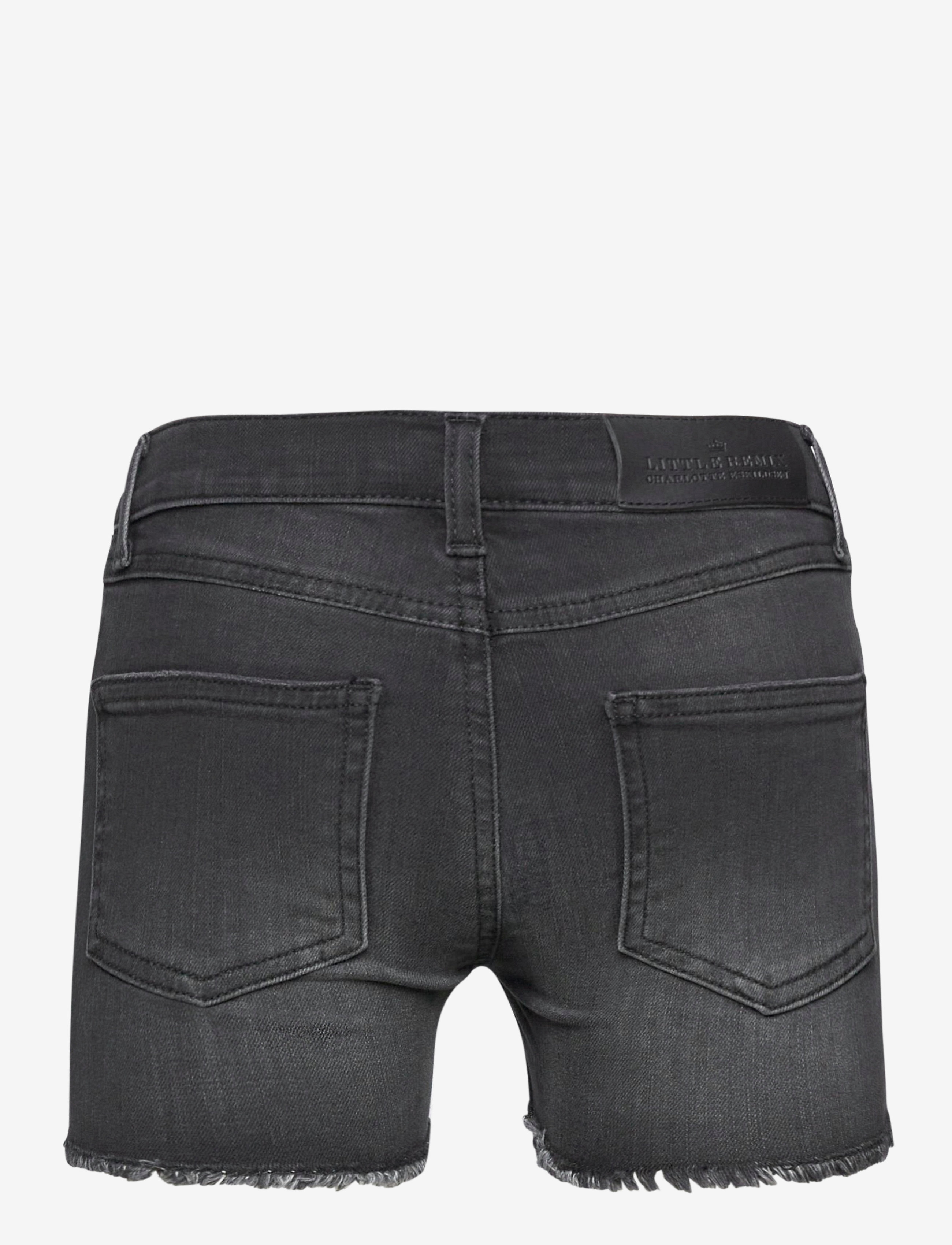 Designers Remix Girls - Jr New Moon Destroyed Shorts - denimshorts - black - 1