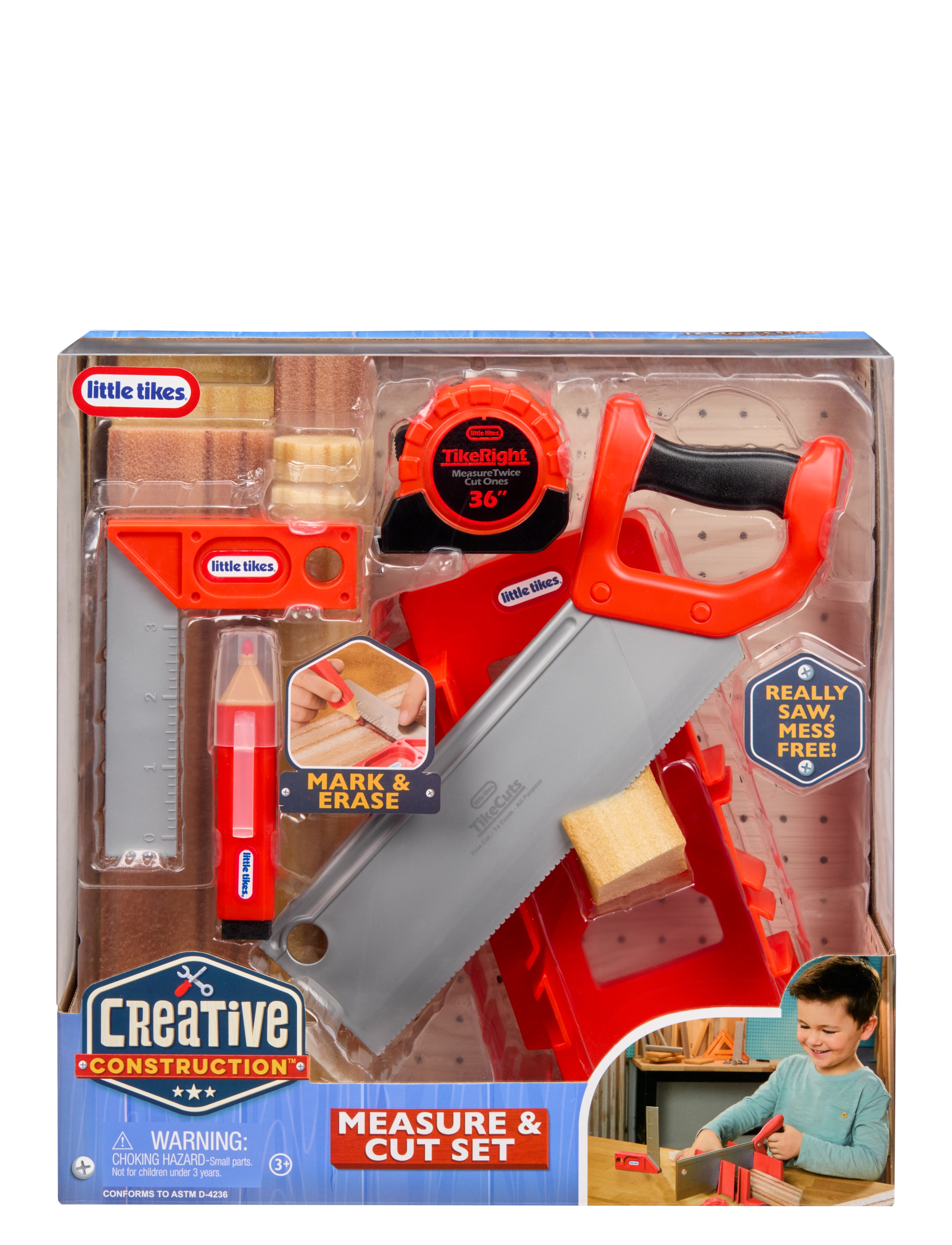 Little Tikes Lt Creative Construction Measure And Cut Set, One Size, Multi/patterned, Rollespil > Legetøjsværktøj, Børn
