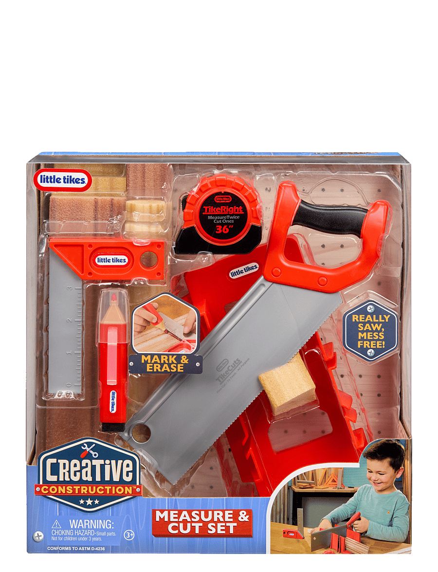 Little Tikes - LT Creative Construction Measure and Cut Set - leksaksverktyg - multicolor - 0