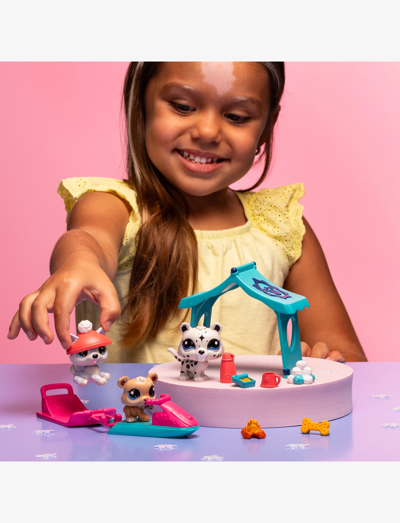Littlest Pet Shop - LITTLEST PET SHOP SNOWY DAY PLAY PK - legesæt - multi colour - 2