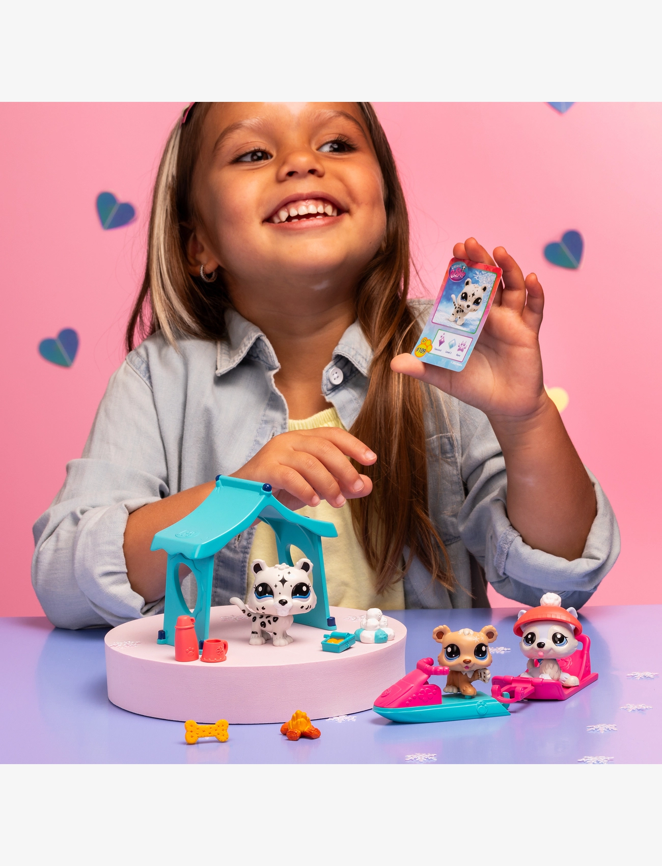 Littlest Pet Shop - LITTLEST PET SHOP SNOWY DAY PLAY PK - legesæt - multi colour - 3