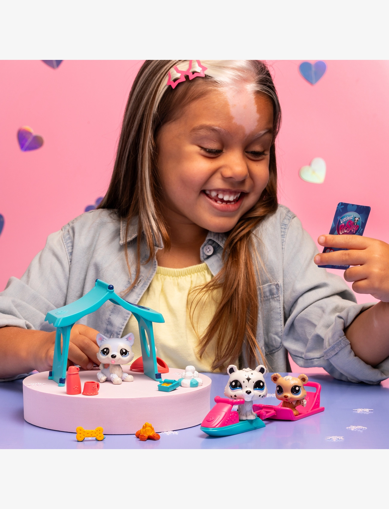 Littlest Pet Shop - LITTLEST PET SHOP SNOWY DAY PLAY PK - legesæt - multi colour - 4