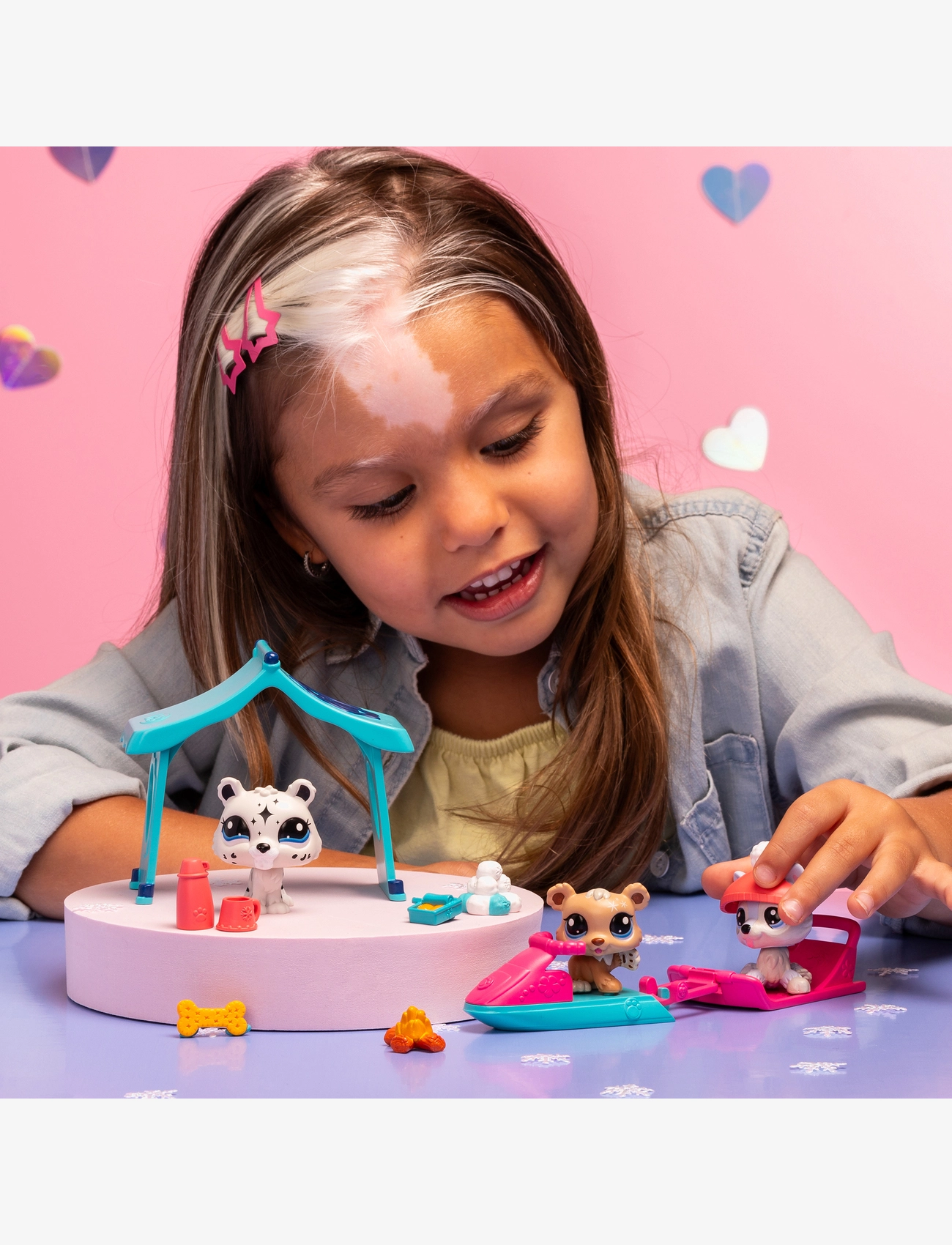 Littlest Pet Shop - LITTLEST PET SHOP SNOWY DAY PLAY PK - legesæt - multi colour - 5