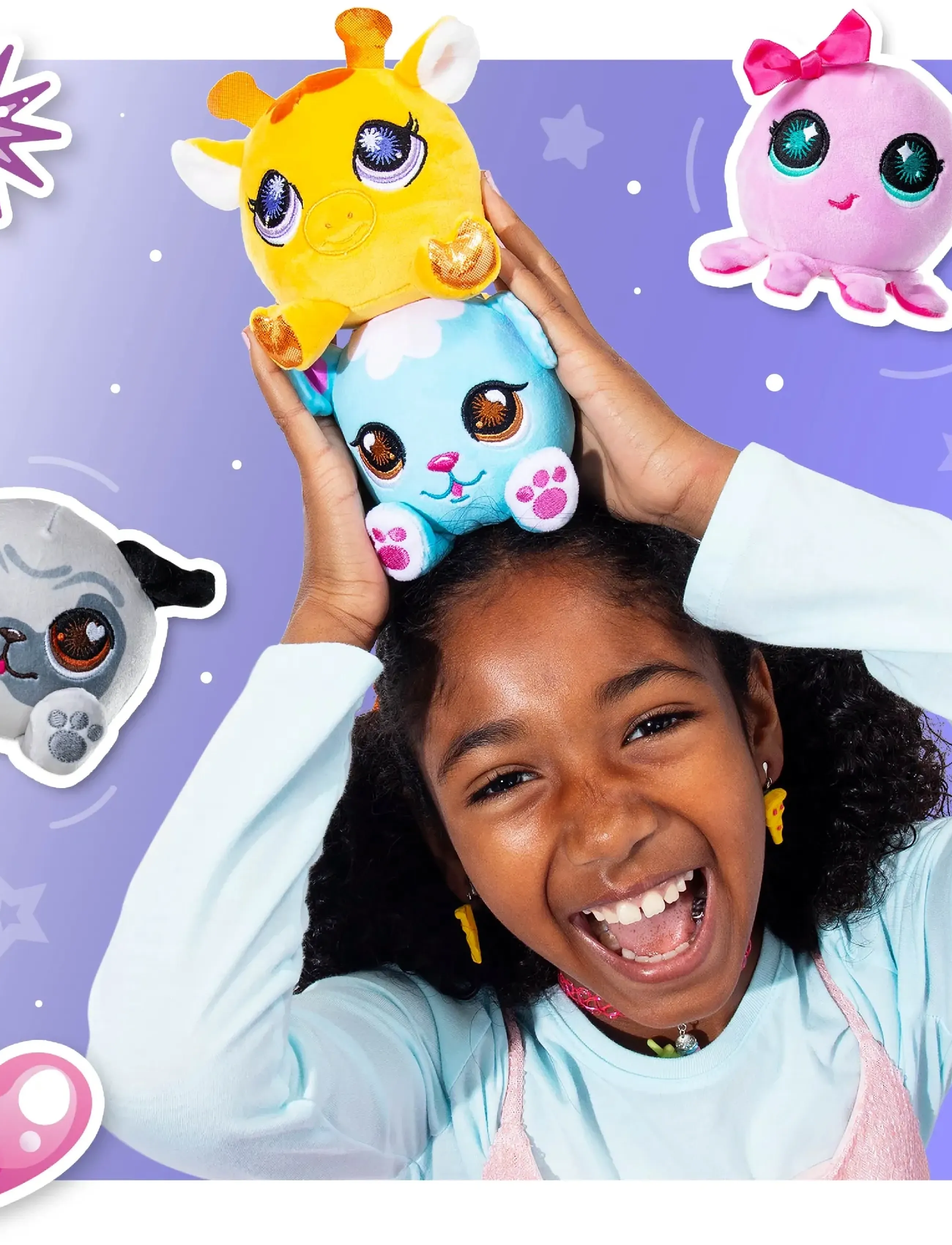 Littlest Pet Shop Littlest Pet Shop Surprise Plush Pets Ass Cdu W2, One Size, Blue, Soft Legetøj > Stuffed Animals, Børn