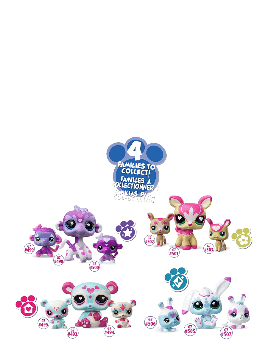 Littlest Pet Shop - LITTLEST PET SHOP MOMMY AND BABY ASS CDU - dyr - multi colour - 4