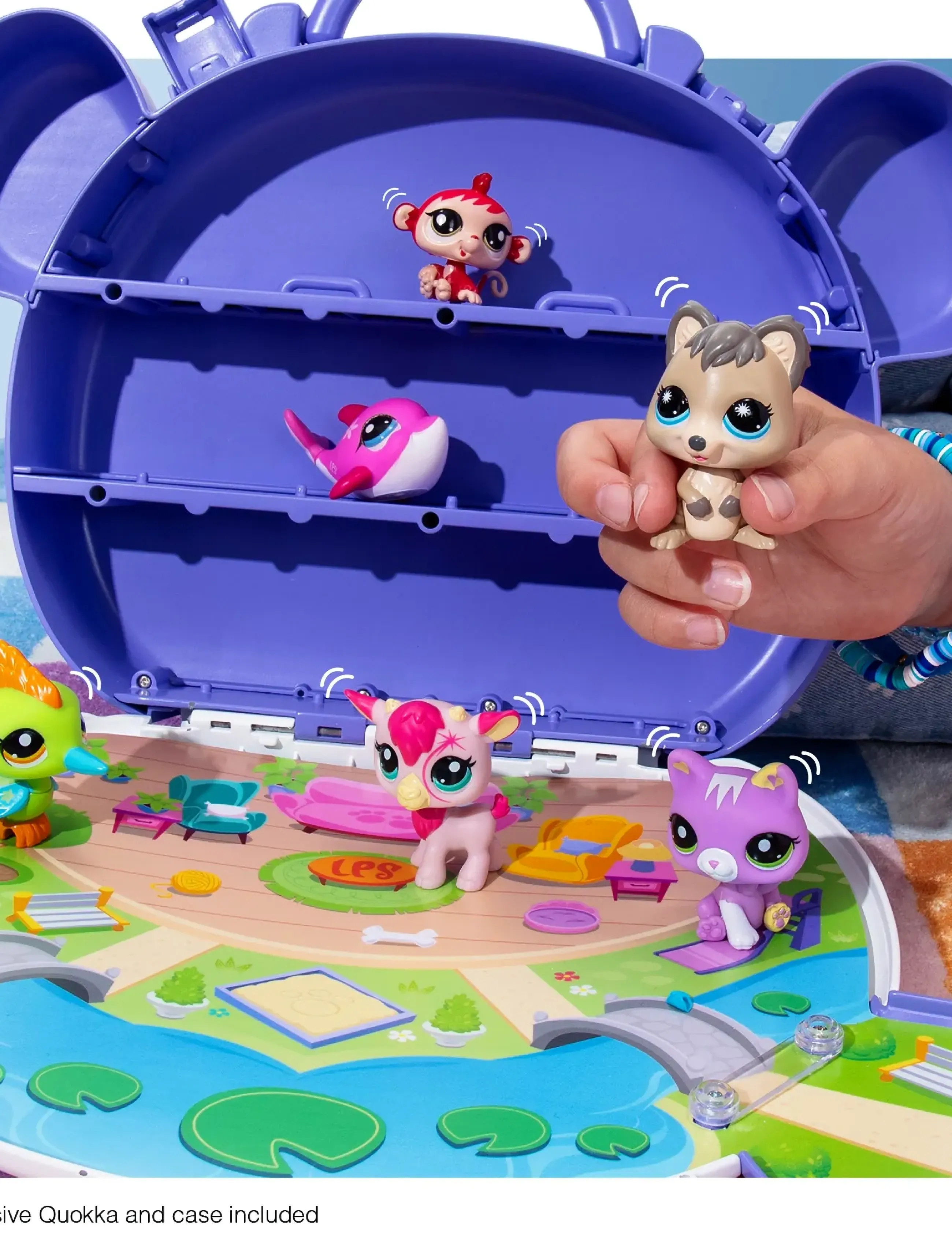 Littlest Pet Shop Littlest Pet Shop Collect And Display Case, One Size, White, Legesæt Og Actionfigurer > Legesæt, Børn