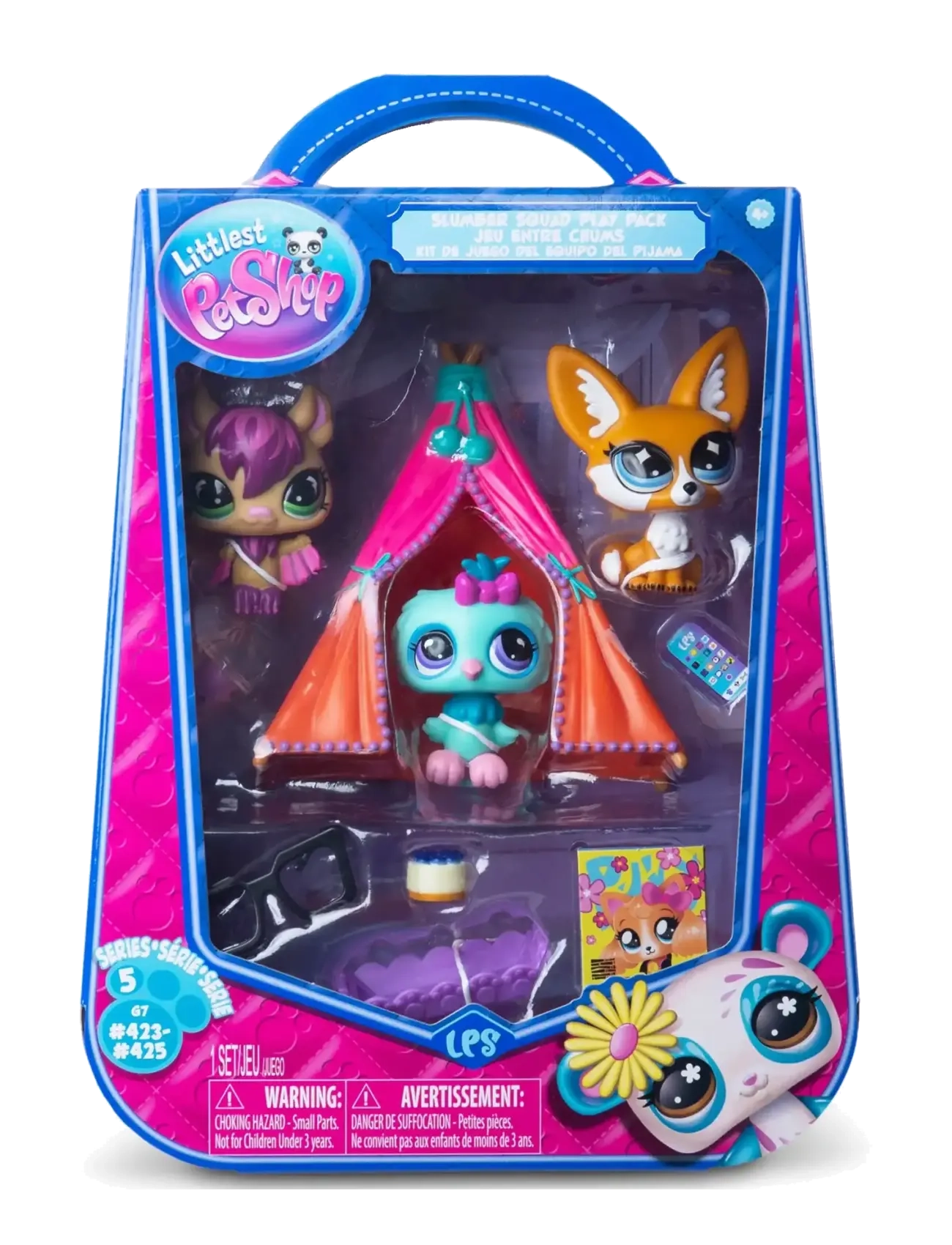 Littlest Pet Shop Littlest Pet Shop Slumber Squad Play Pack, One Size, Blue, Legesæt Og Actionfigurer > Legesæt, Børn