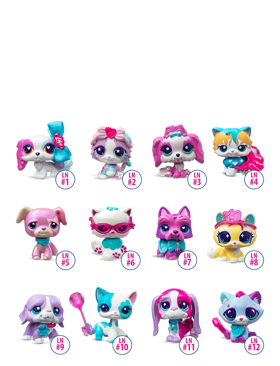 Littlest Pet Shop - LITTLEST PET SHOP X LIKE NASTYA PET ASS CDU - djur - multi colour - 3