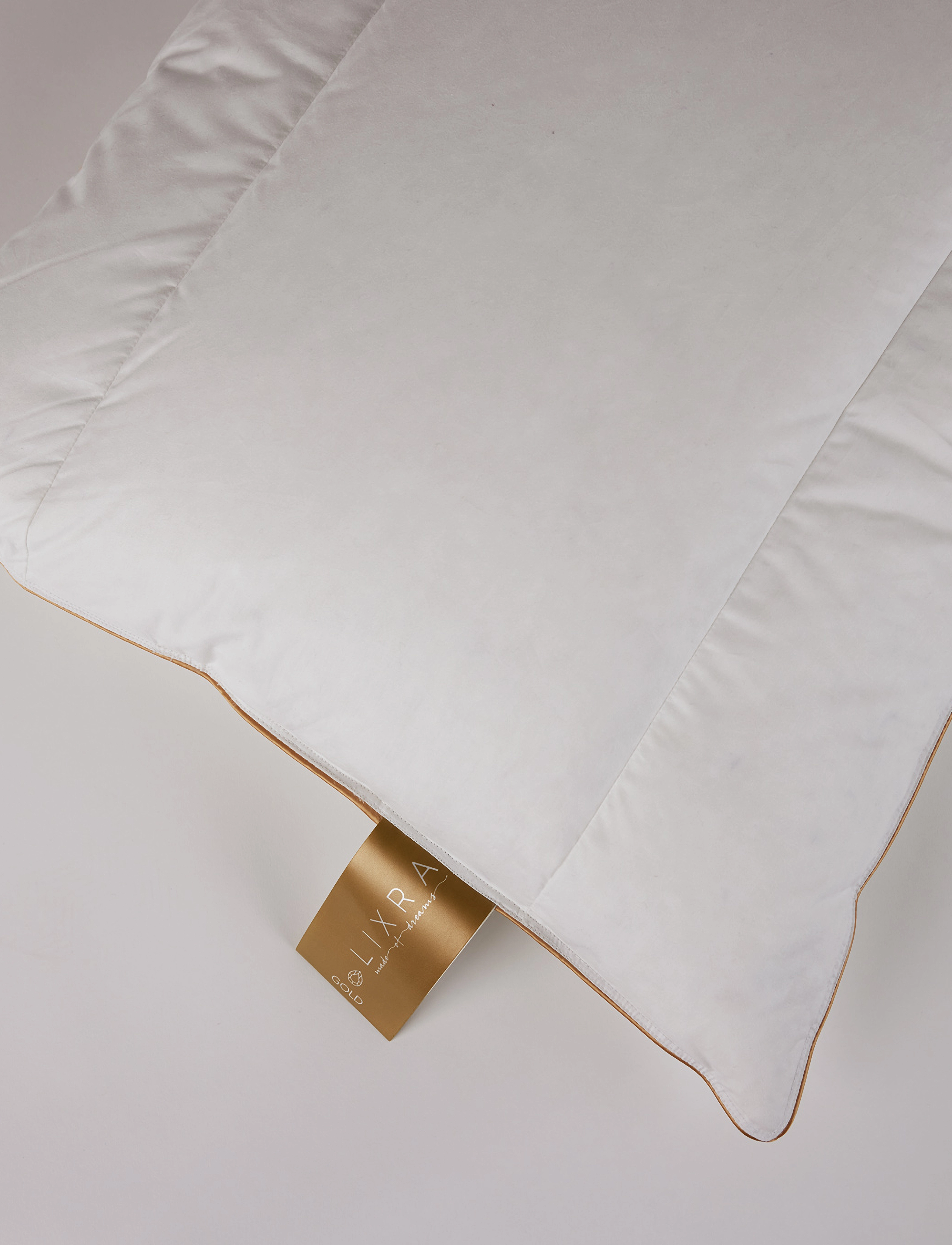 Lixra - LIXRA Guld 4 kammer dunpude - white - 2