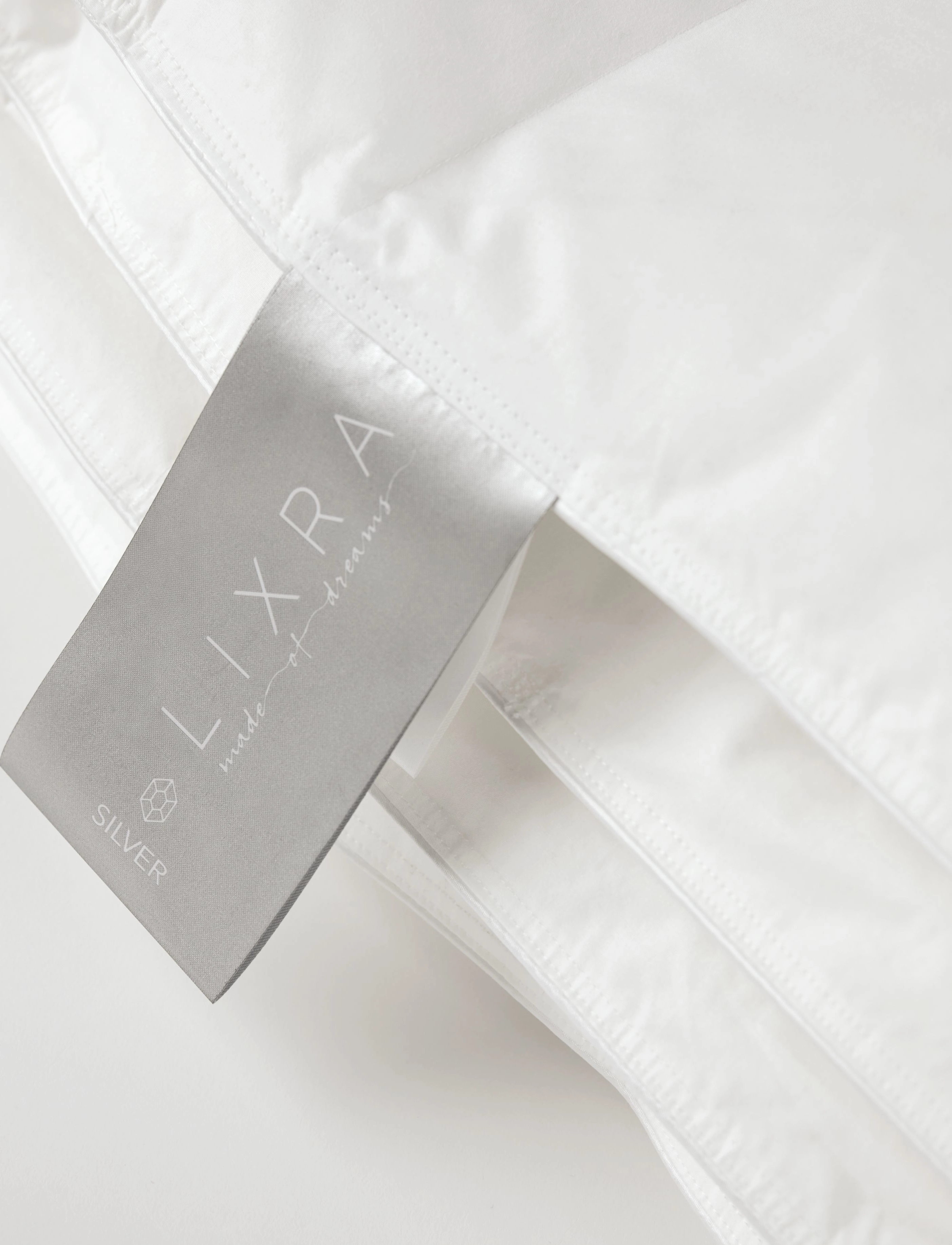 Lixra Sølv Moskusdyne, Let, 240X220 cm, Bedtextiles, Weiß - Duvets, Homeware