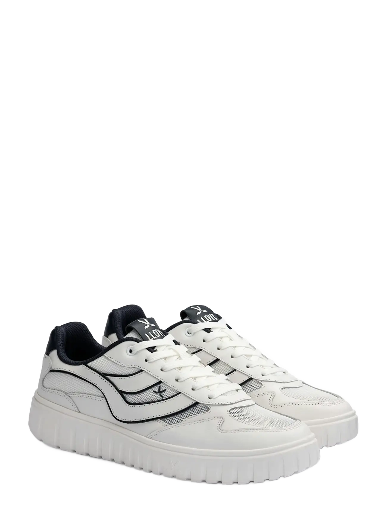 Lloyd TORO WAVE - Buty - 2 - WHITE/PIPING NAVY / white