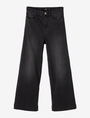 LMTD - NLFATONSONS DNM 7526 7/8 HW W PANT - brede jeans - black denim - 0