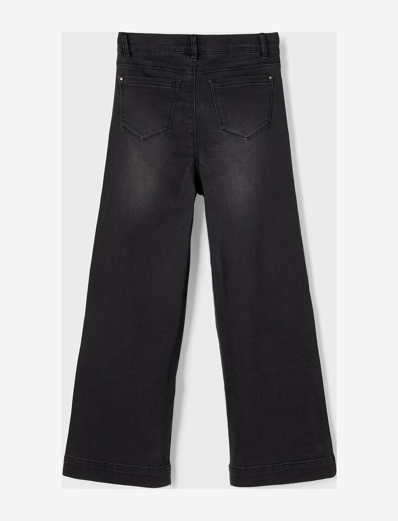 LMTD - NLFATONSONS DNM 7526 7/8 HW W PANT - wide jeans - black denim - 1