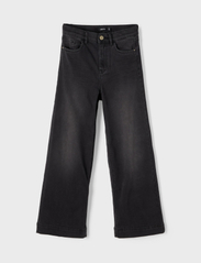 LMTD - NLFATONSONS DNM 7526 7/8 HW W PANT - wide leg jeans - black denim - 3