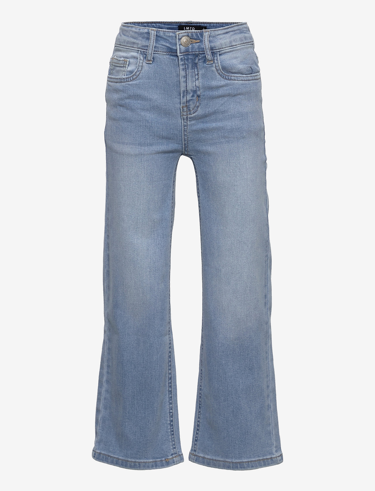 LMTD - NLFTECES DNM HW WIDE PANT - wide leg jeans - light blue denim - 0