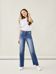 LMTD - NLFTECES DNM HW WIDE PANT - jeans met wijde pijpen - light blue denim - 2