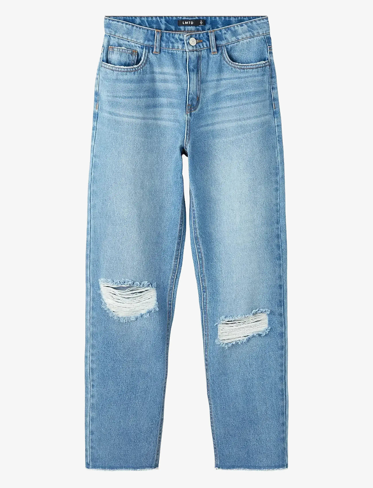 LMTD - NLFBIZZA DNM STRAIGHT DIS PANT - platėjantys apačioje - light blue denim - 0