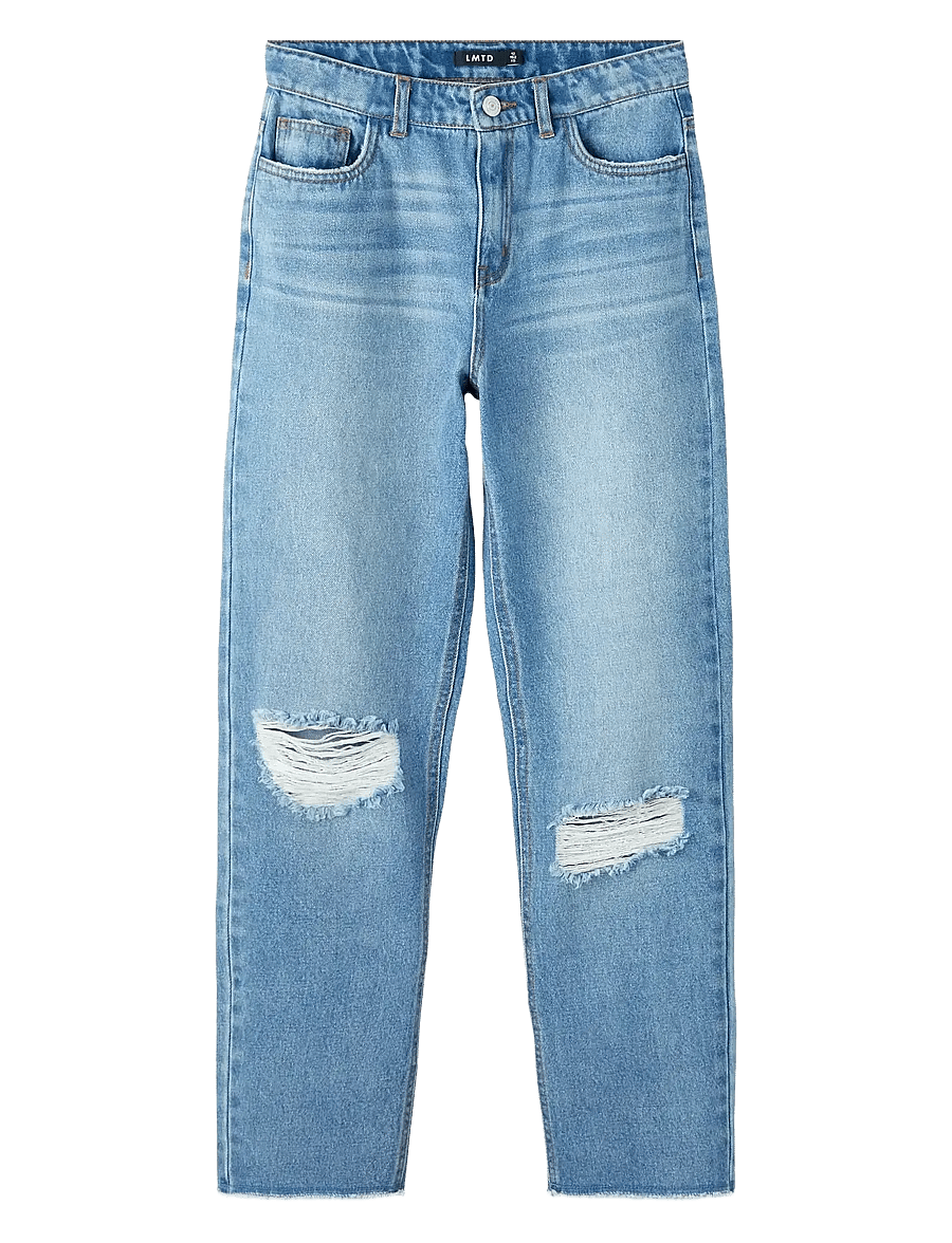 LMTD - NLFBIZZA DNM STRAIGHT DIS PANT - loose jeans - light blue denim - 0