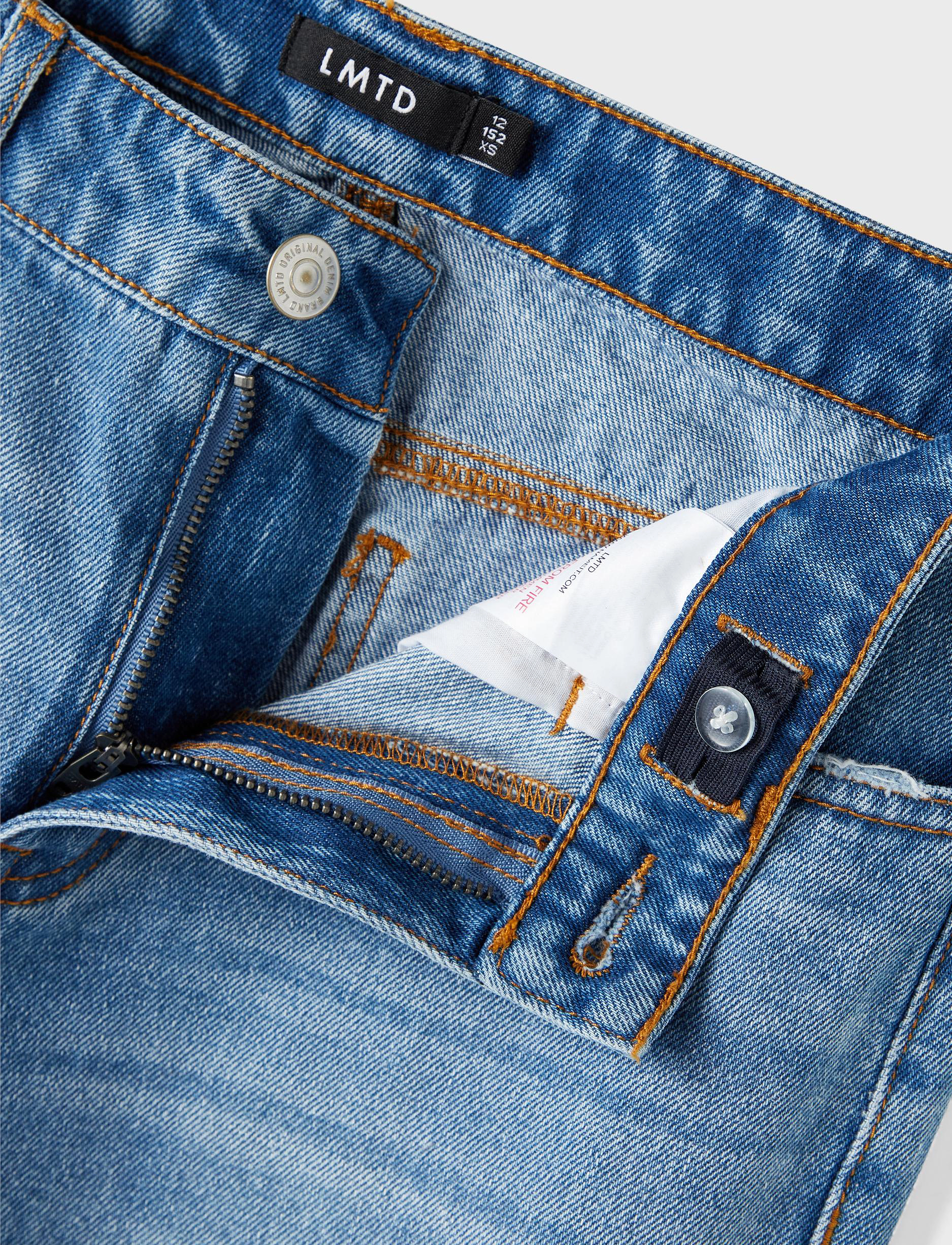 LMTD - NLFBIZZA DNM STRAIGHT DIS PANT - loose jeans - light blue denim - 2