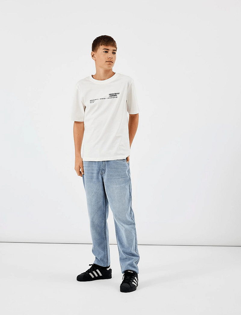 LMTD - NLMNIZZA DNM DAD PANT NOOS - alt laienevad teksad - light blue denim - 0