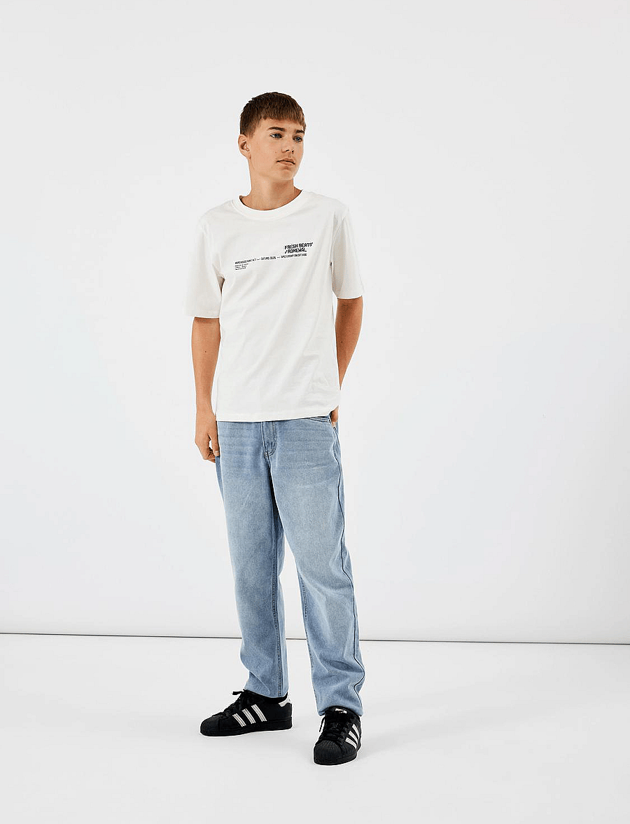 LMTD - NLMNIZZA DNM DAD PANT NOOS - loose jeans - light blue denim - 0