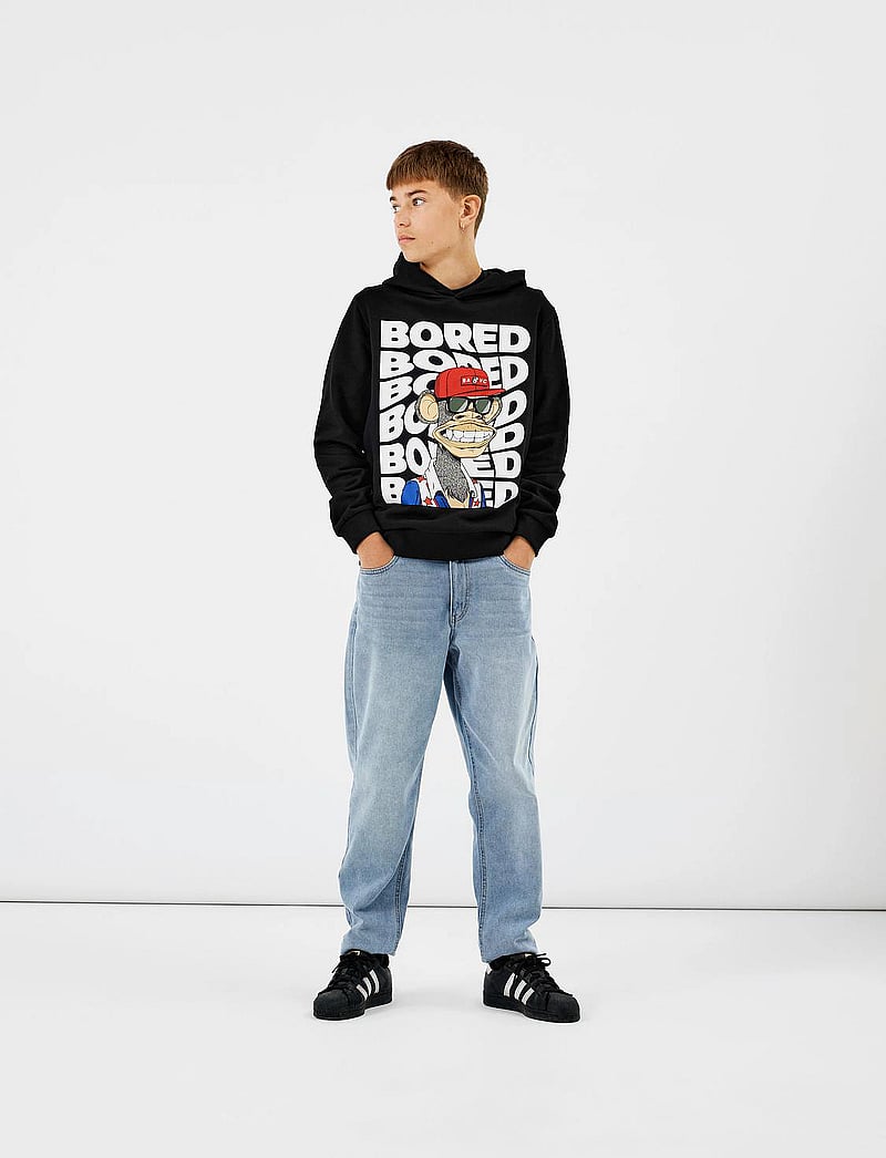 LMTD - NLMNIZZA DNM DAD PANT NOOS - alt laienevad teksad - light blue denim - 3