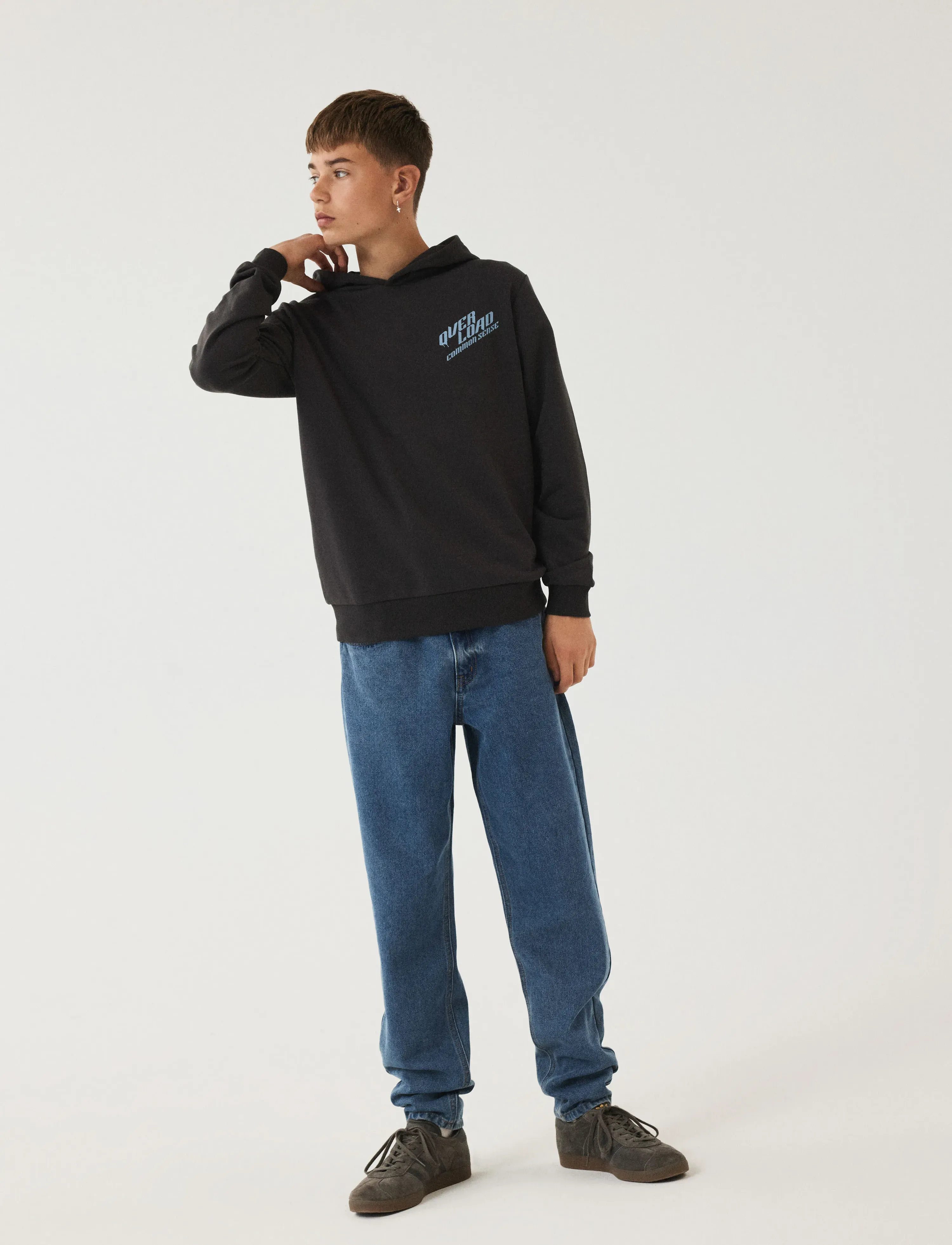 LMTD Nlmnizza Dnm Dad Pant Noos, Børn, Dad Jeans, Blå, Str: 158