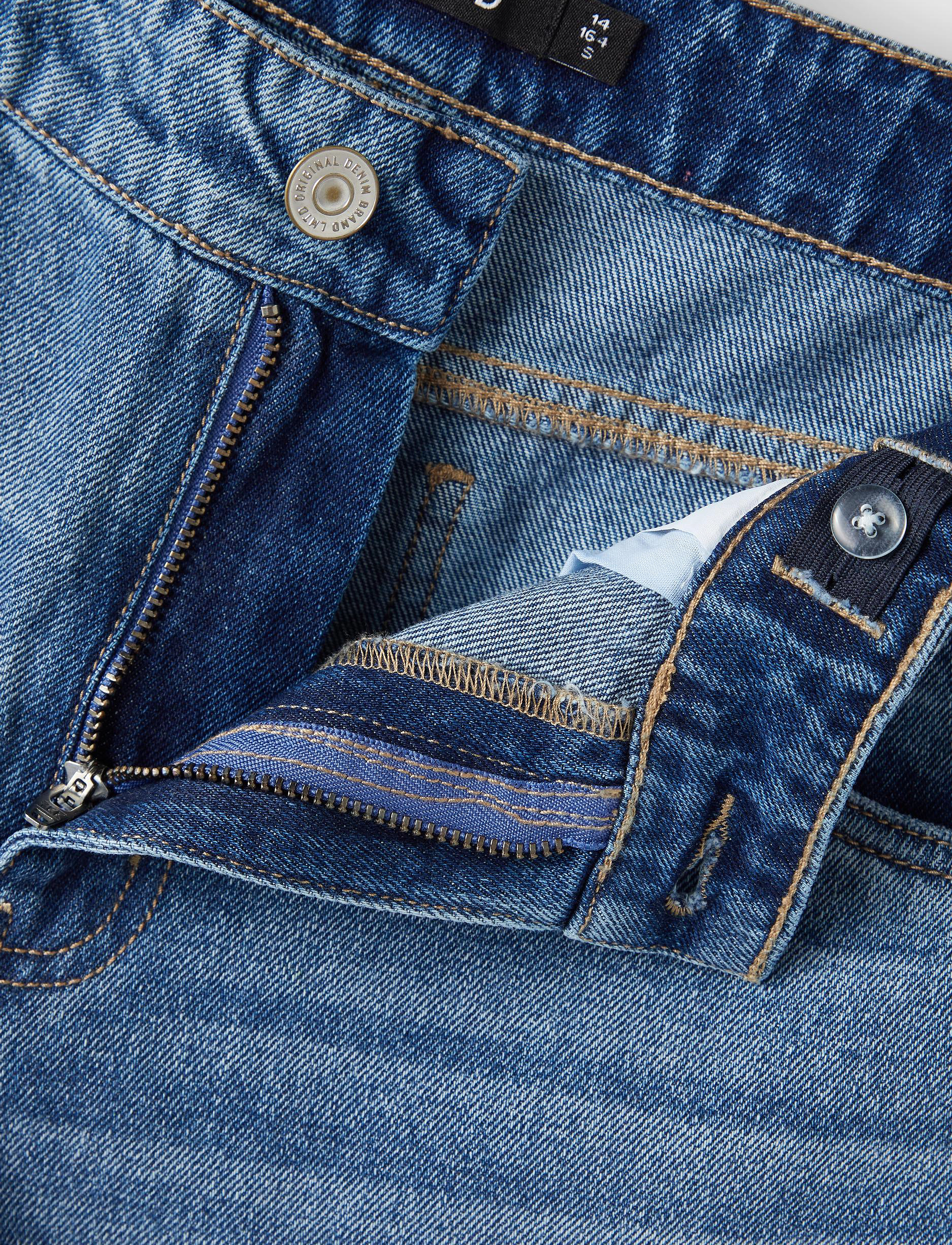 LMTD - NLMTIZZA DNM DES DAD PANT - medium blue denim - 3