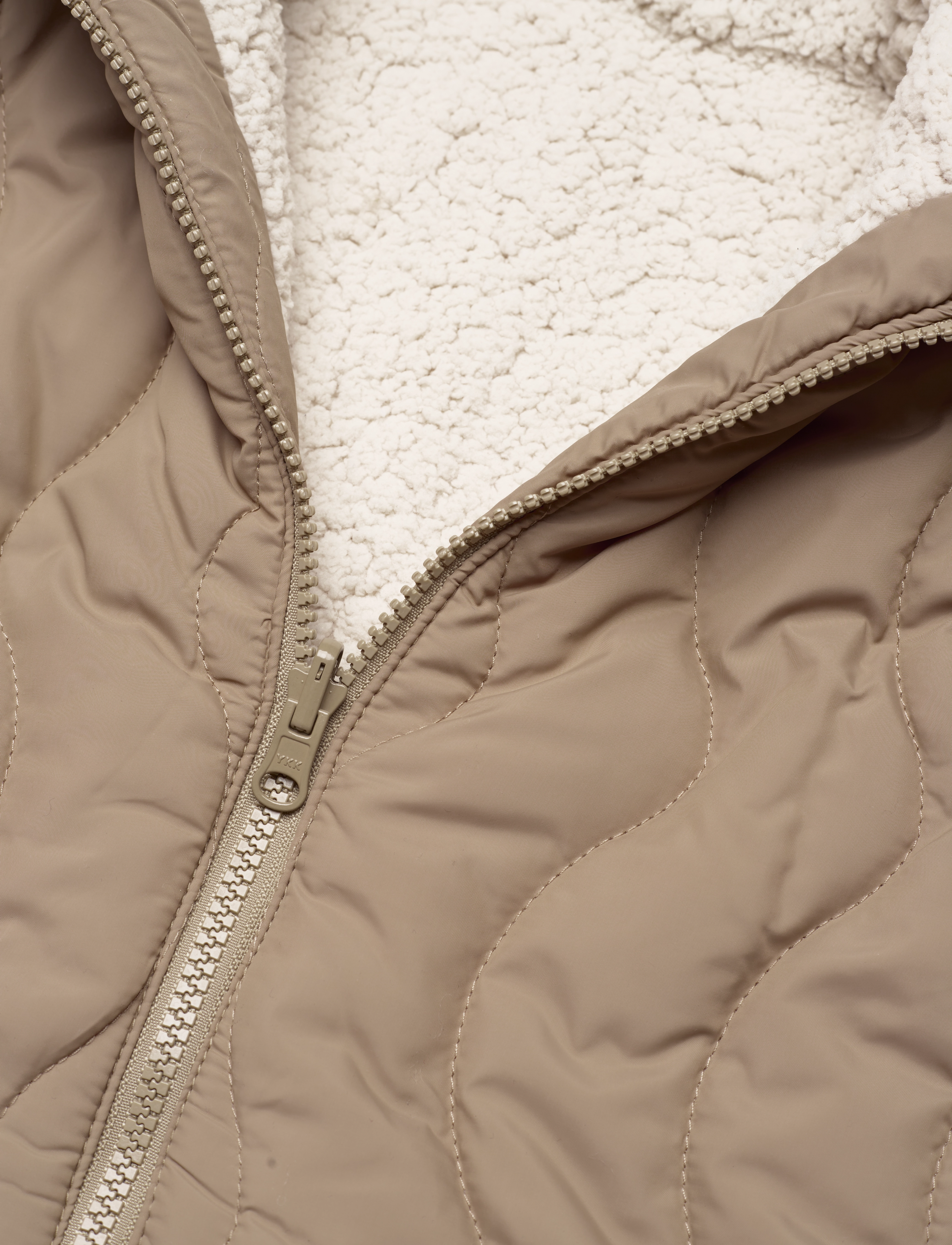 LMTD - NLFMORA REV BELT QUILTED VEST - silver mink - 4