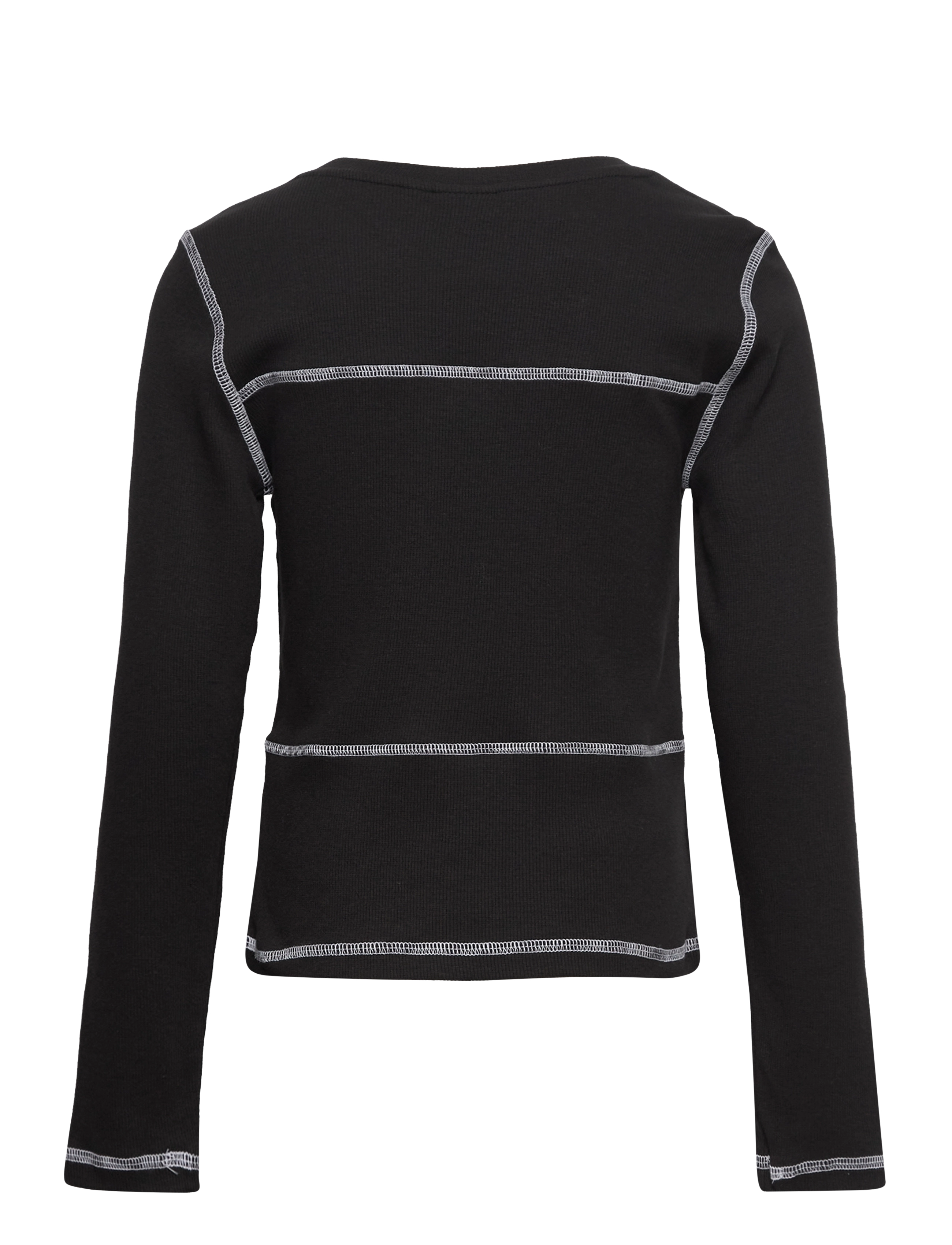 LMTD - NLFNIDA LS SHORT TOP W. STITCHES - black - 1