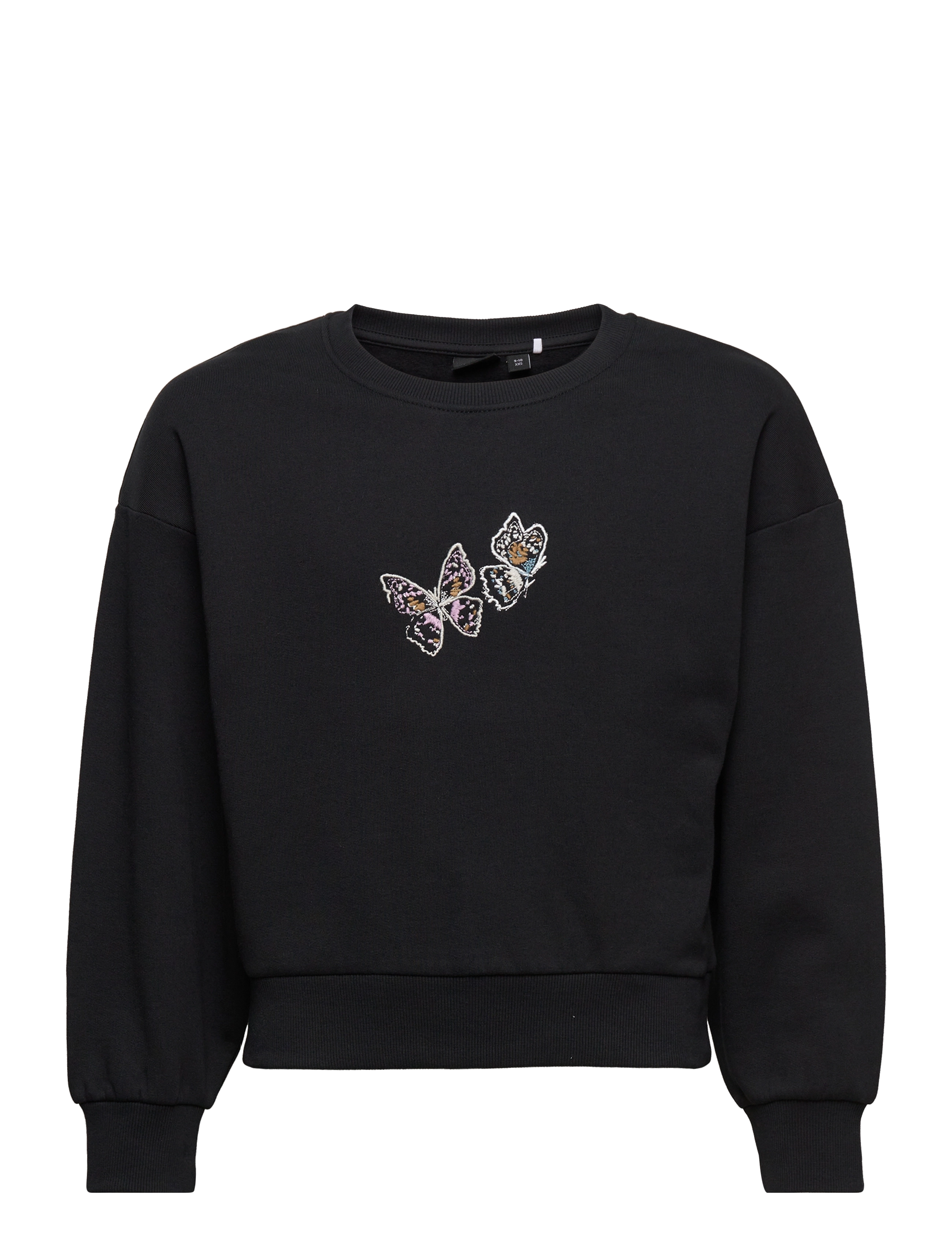 NLFNUTTER LS SHORT BRU SWEAT - BLACK