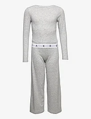 LMTD - NLFBOZITTA LOUNGE SET - pyjamassæt - light grey melange - 0